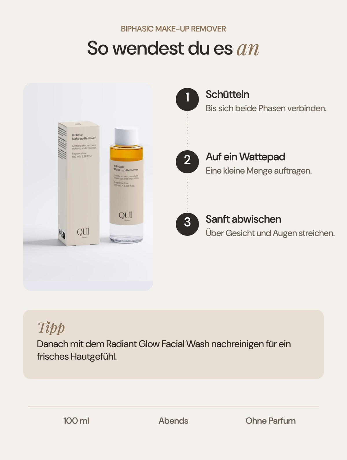 BiPhasic Make-up Remover: So wendest du ihn an