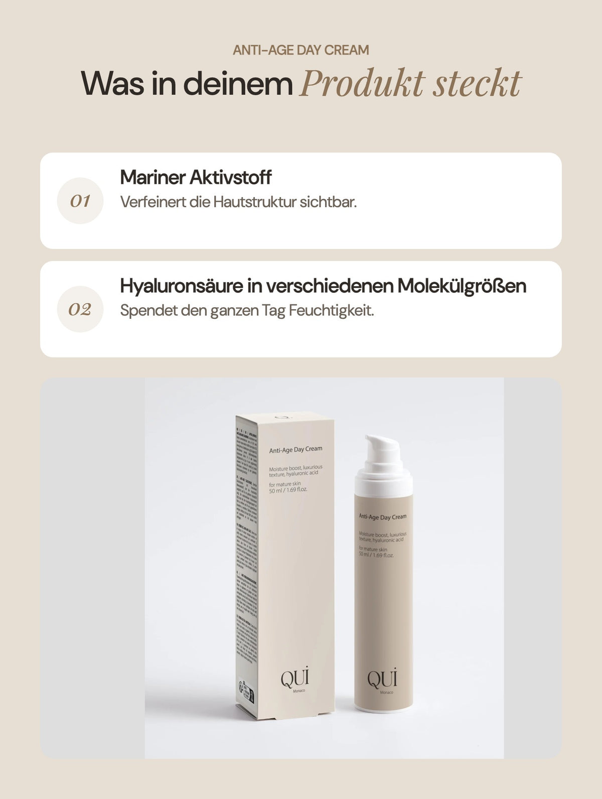 Anti-Age Day Cream: Wichtige Inhaltsstoffe