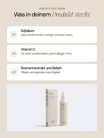 Dark Spot Face Cream: Wichtige Inhaltsstoffe