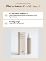 Niacinamide Gel Moisturiser: Wichtige Inhaltsstoffe