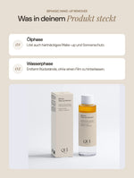 BiPhasic Make-up Remover: Wichtige Inhaltsstoffe