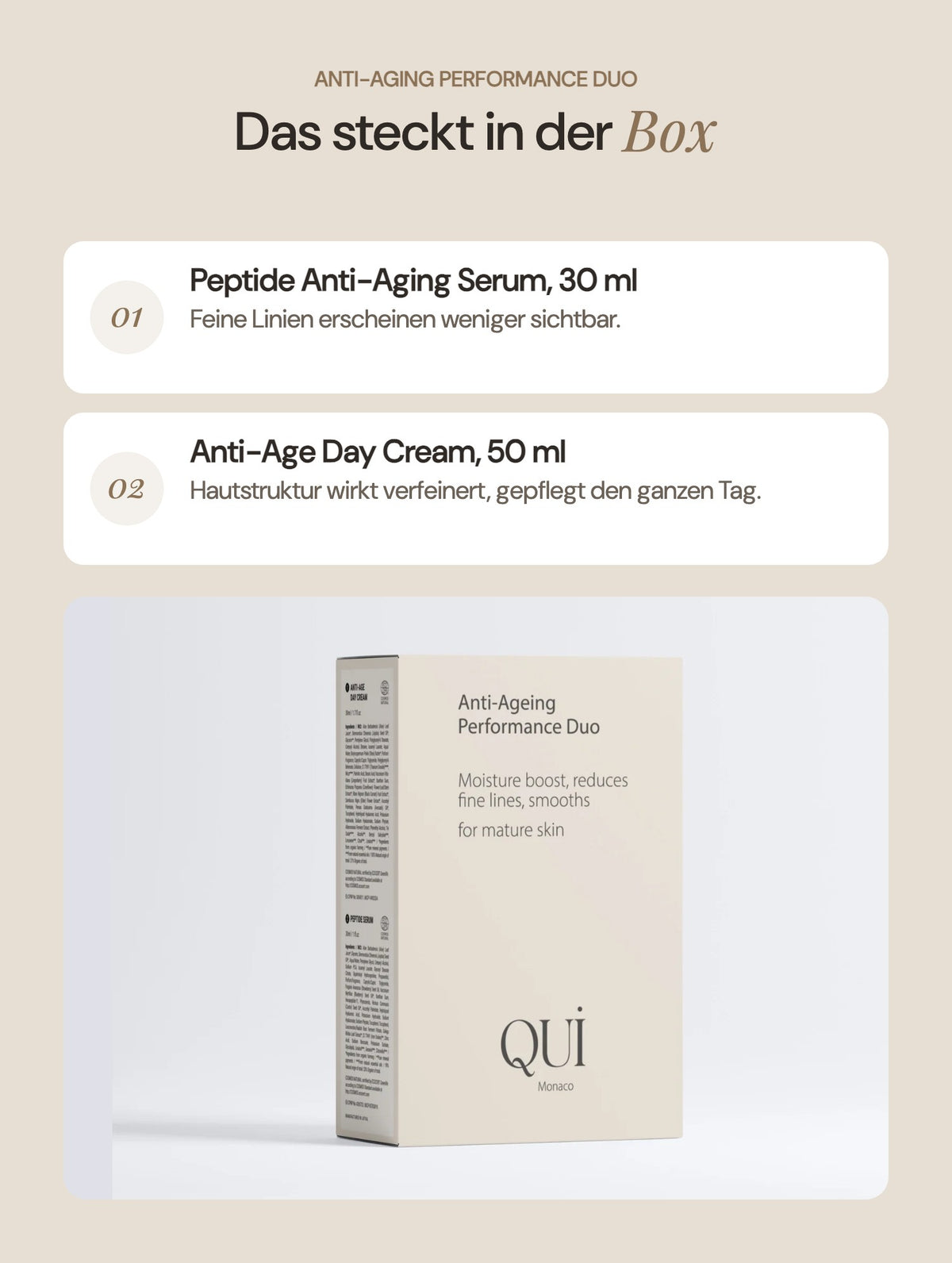Anti-Aging Performance Duo: Inhalt der Box