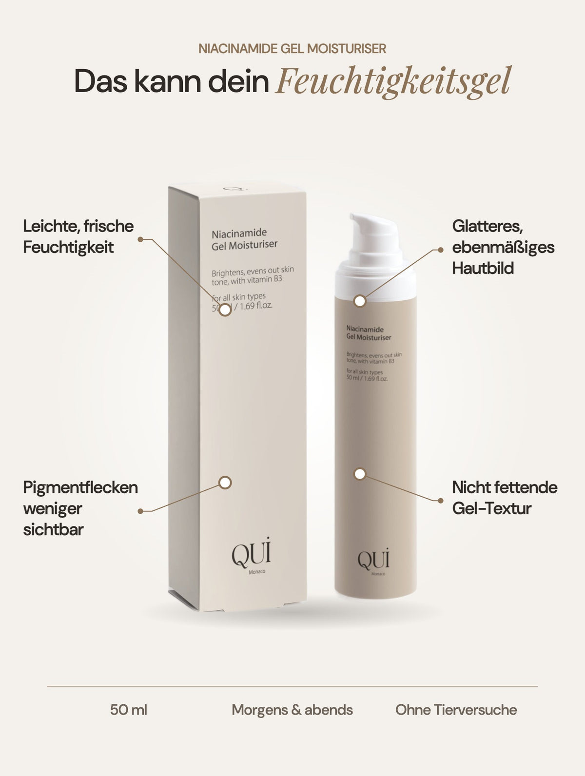 Niacinamide Gel Moisturiser: Vorteile auf einen Blick