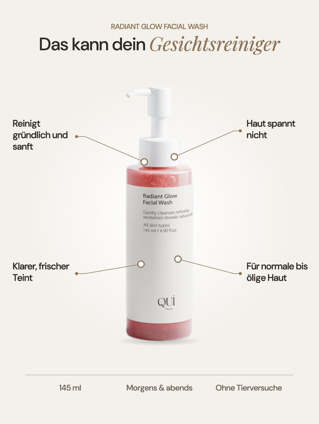 Radiant Glow Facial Wash: Vorteile auf einen Blick
