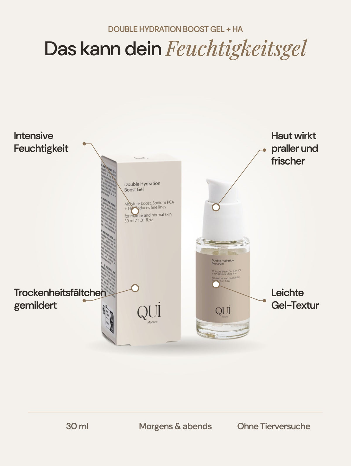 Double Hydration Boost Gel + HA: Vorteile auf einen Blick